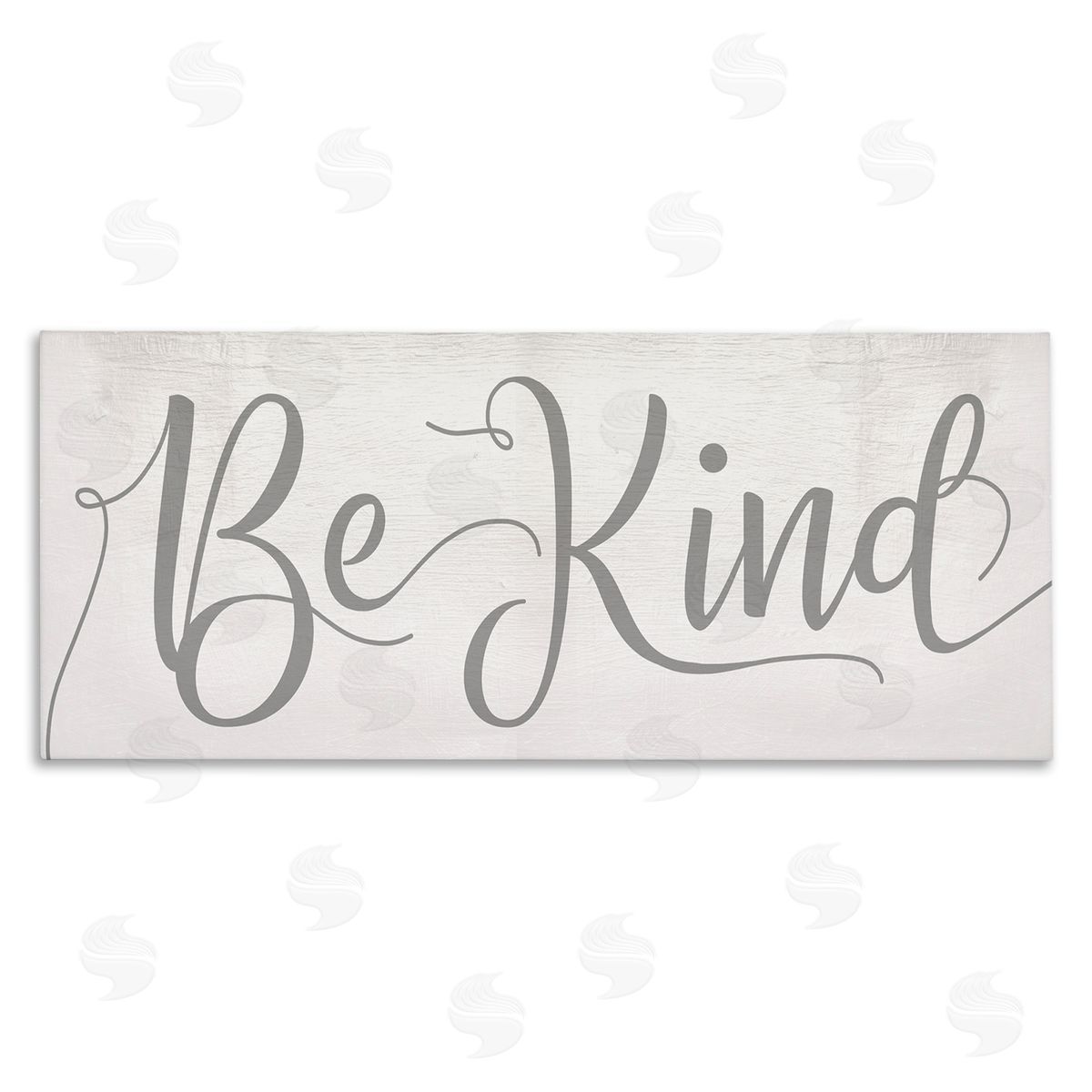 Stupell Studio Be Kind Phrase Charming Light Grey Typography  Canvas Wall Art