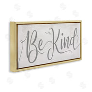 Stupell Studio | Be Kind Phrase Charming Light Grey Typography
