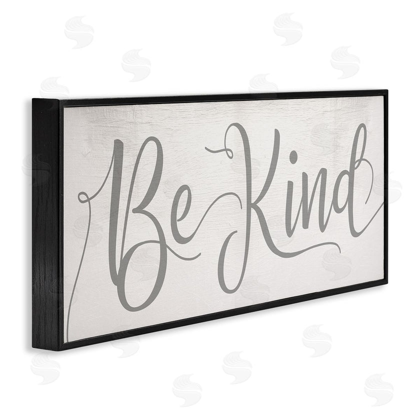 Stupell Studio | Be Kind Phrase Charming Light Grey Typography