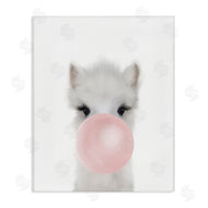 Leah Straatsma | Baby Woodland Alpaca with Pink Bubble Gum