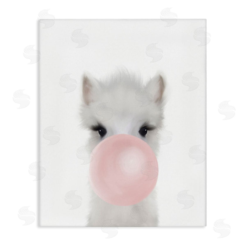 Leah Straatsma | Baby Woodland Alpaca with Pink Bubble Gum