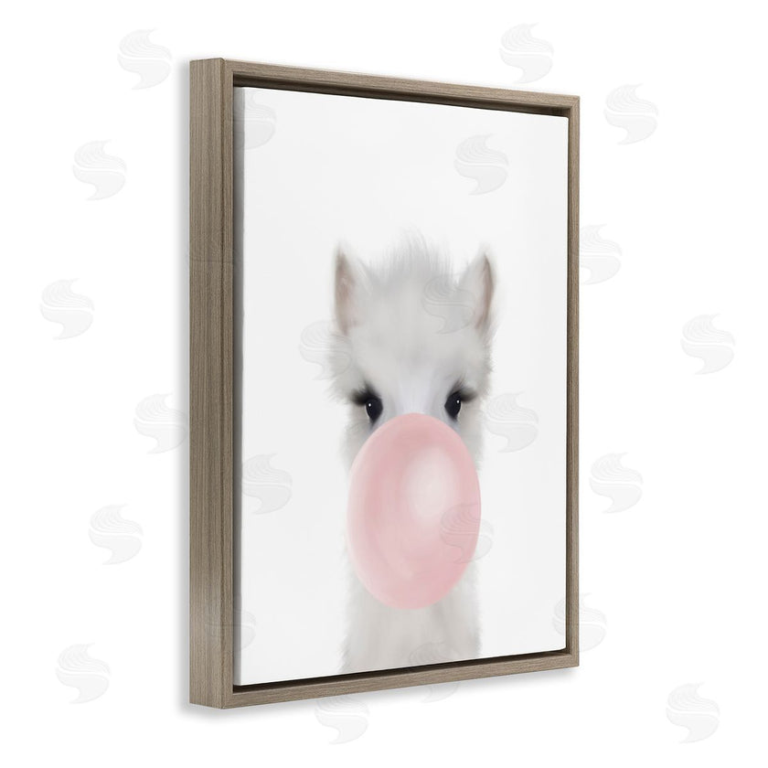 Leah Straatsma | Baby Woodland Alpaca with Pink Bubble Gum