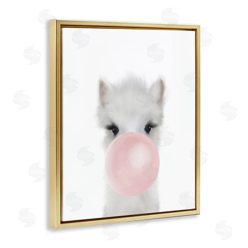 Leah Straatsma | Baby Woodland Alpaca with Pink Bubble Gum
