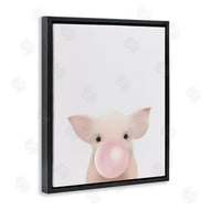 Leah Straatsma | Baby Farm Piglet with Pink Bubble Gum