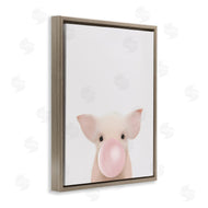 Leah Straatsma | Baby Farm Piglet with Pink Bubble Gum