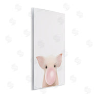 Leah Straatsma | Baby Farm Piglet with Pink Bubble Gum