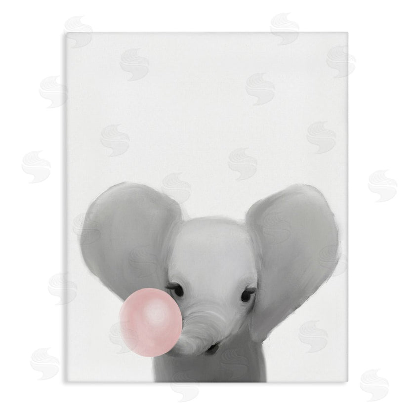 Leah Straatsma | Baby Elephant with Pink Bubble Gum Safari Animal