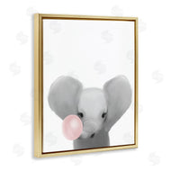 Leah Straatsma | Baby Elephant with Pink Bubble Gum Safari Animal