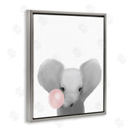 Leah Straatsma | Baby Elephant with Pink Bubble Gum Safari Animal