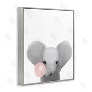 Leah Straatsma | Baby Elephant with Pink Bubble Gum Safari Animal