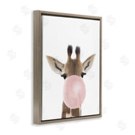 Leah Straatsma | Baby Giraffe with Pink Bubble Gum Safari Animal