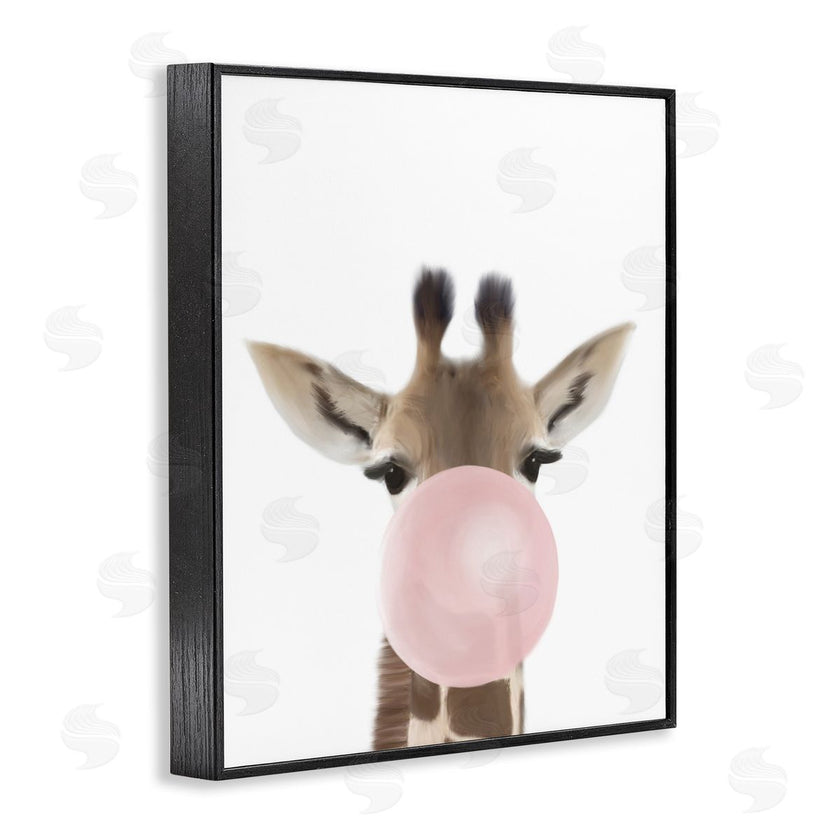 Leah Straatsma | Baby Giraffe with Pink Bubble Gum Safari Animal