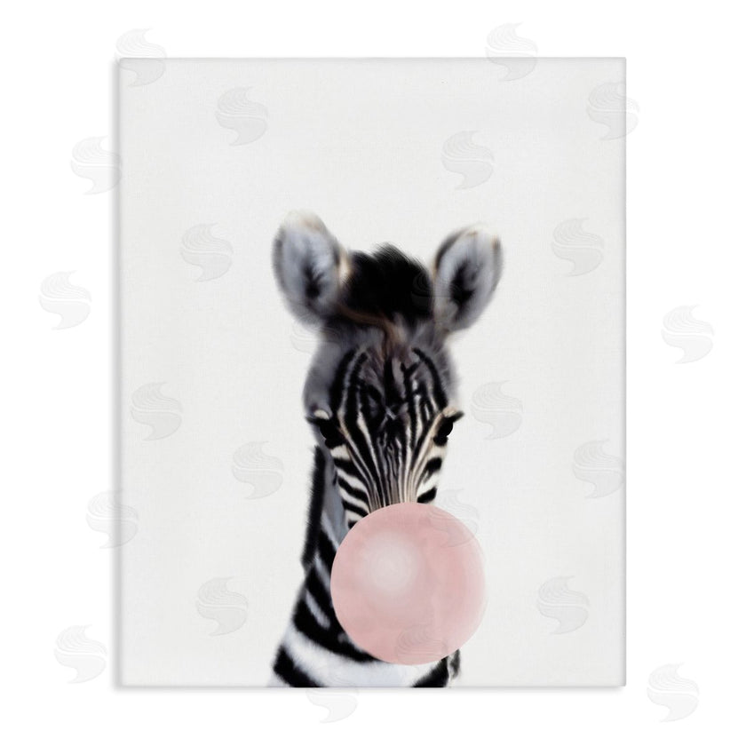 Leah Straatsma | Baby Zebra with Pink Bubble Gum Safari Animal