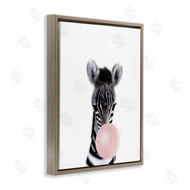 Leah Straatsma | Baby Zebra with Pink Bubble Gum Safari Animal