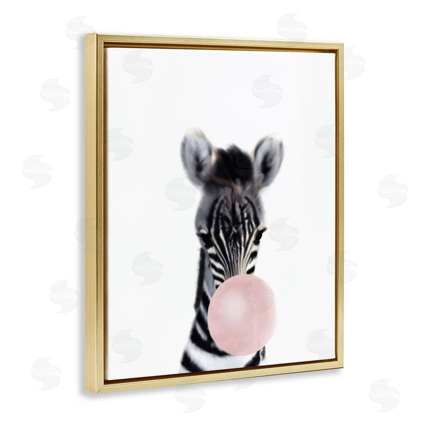 Leah Straatsma | Baby Zebra with Pink Bubble Gum Safari Animal