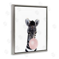 Leah Straatsma | Baby Zebra with Pink Bubble Gum Safari Animal