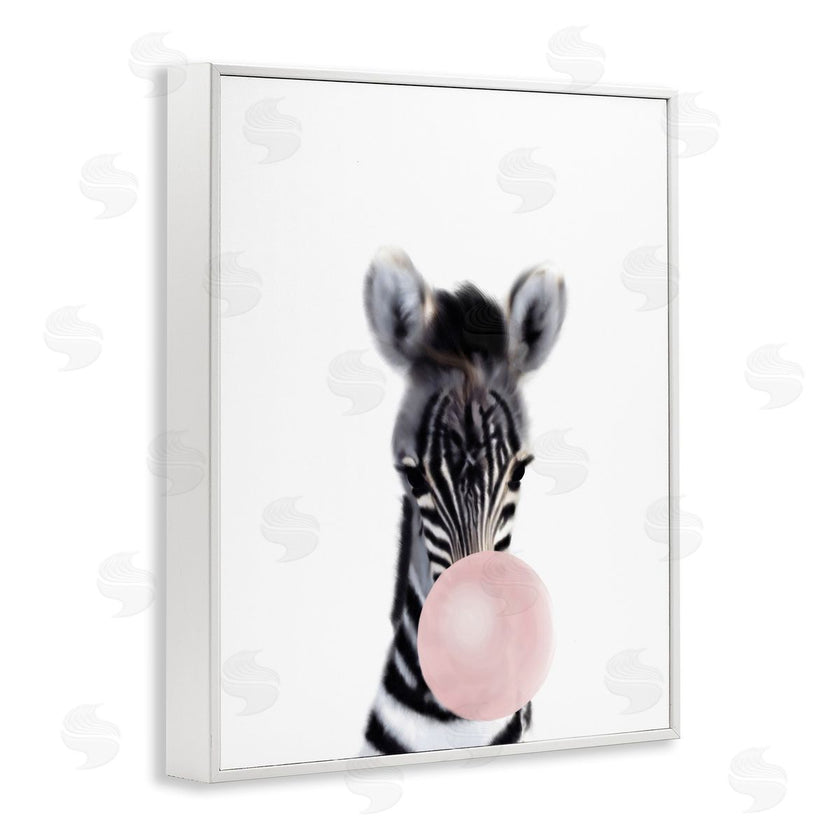Leah Straatsma | Baby Zebra with Pink Bubble Gum Safari Animal