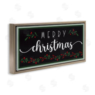 AE Design | Merry Christmas Phrase over Black Festive Holly
