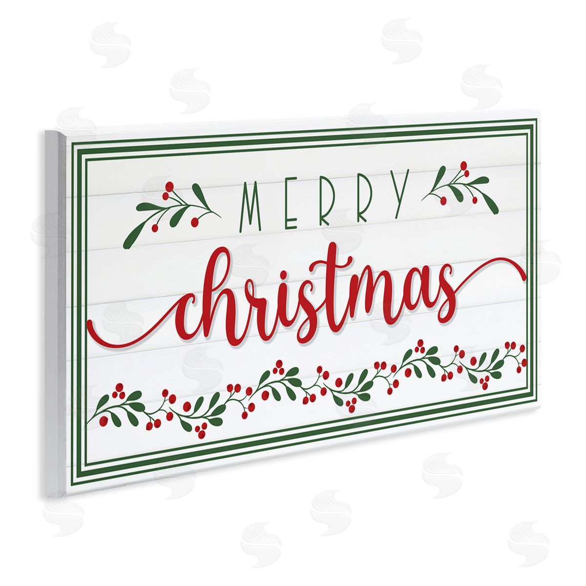 Festive Christmas Phrase Wood Plaque Wall Art, Home Decor by AE Design