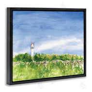 Melissa Hyatt | Heublein Tower Forest Overlook Soft Watercolor Landscape