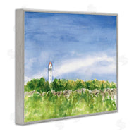 Melissa Hyatt | Heublein Tower Forest Overlook Soft Watercolor Landscape