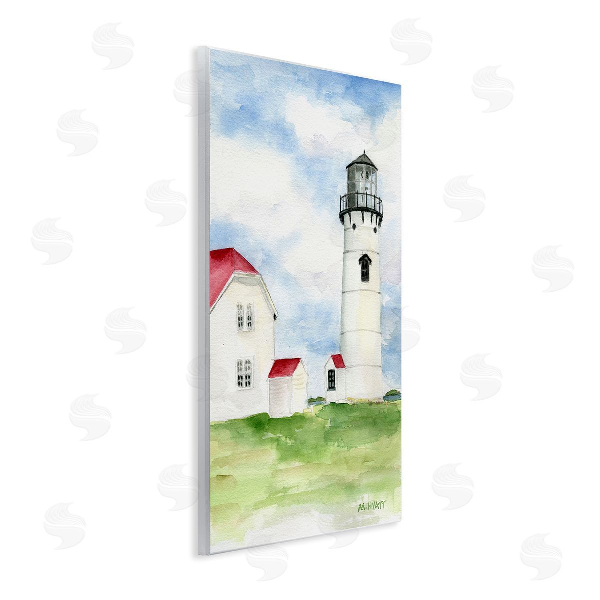 Melissa Hyatt Chatham Harbor Lighthouse Coastal Cape Destination Wall Plaque Art