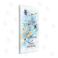 Melissa Hyatt | Nautical Map of Eastern Long Island Lighthouses