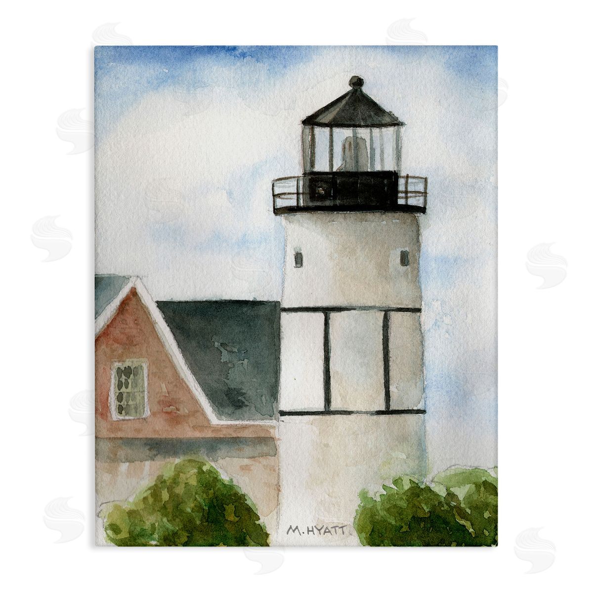 Melissa Hyatt Sandy Neck Lighthouse Coastal Beach Architecture Canvas Wall Art