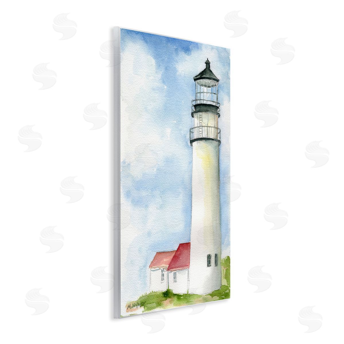 Melissa Hyatt Highland Lighthouse Nautical Coast Architecture Wall Plaque Art