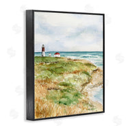 Melissa Hyatt | Point Judith Cliffside Lighthouse Coastal Landscape