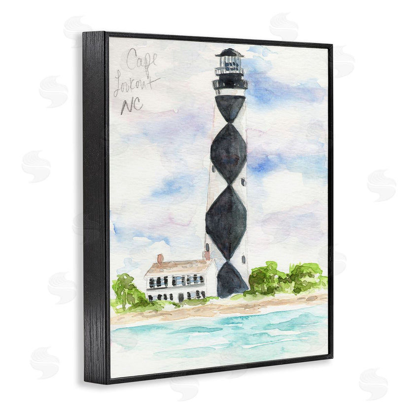 Melissa Hyatt | Black Diamond Lighthouse With Beach Coast Landscape