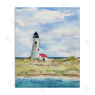 Melissa Hyatt | Lighthouse on Peninsula Soft Coastal Landscape