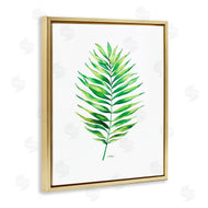 Melissa Hyatt | Minimal Green Palm Tropical Plant over White