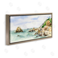 Melissa Hyatt | Rocky Point Coastal Seascape Soft Watercolor
