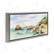 Melissa Hyatt | Rocky Point Coastal Seascape Soft Watercolor