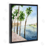 Melissa Hyatt | Tropical Palms Along the River Edge Landscape