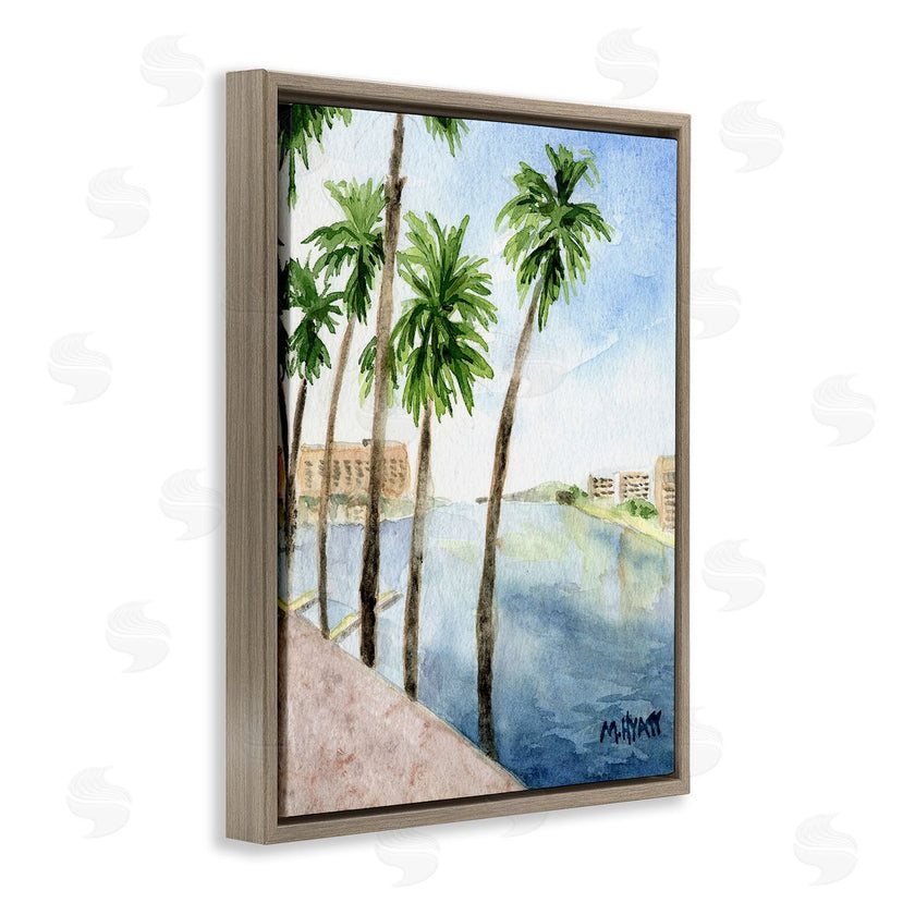 Melissa Hyatt | Tropical Palms Along the River Edge Landscape