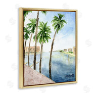 Melissa Hyatt | Tropical Palms Along the River Edge Landscape