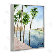 Melissa Hyatt | Tropical Palms Along the River Edge Landscape