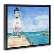 Melissa Hyatt | Boardwalk Leading to Lighthouse Seaside Landscape