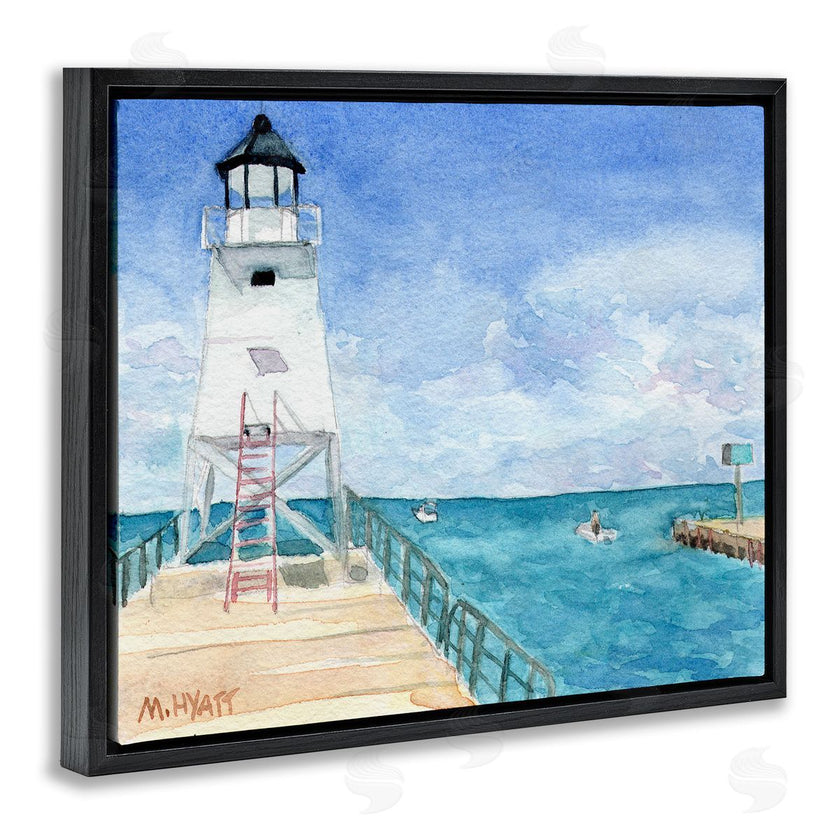 Melissa Hyatt | Boardwalk Leading to Lighthouse Seaside Landscape