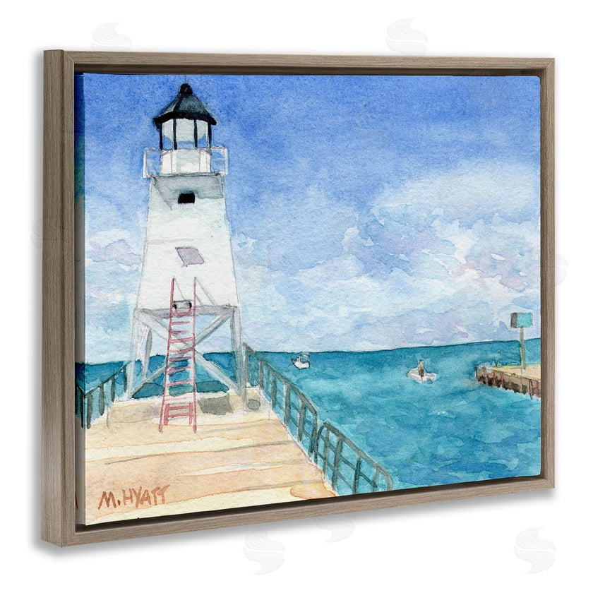 Melissa Hyatt | Boardwalk Leading to Lighthouse Seaside Landscape