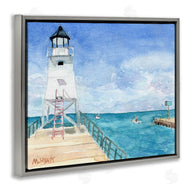 Melissa Hyatt | Boardwalk Leading to Lighthouse Seaside Landscape