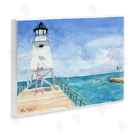 Melissa Hyatt | Boardwalk Leading to Lighthouse Seaside Landscape