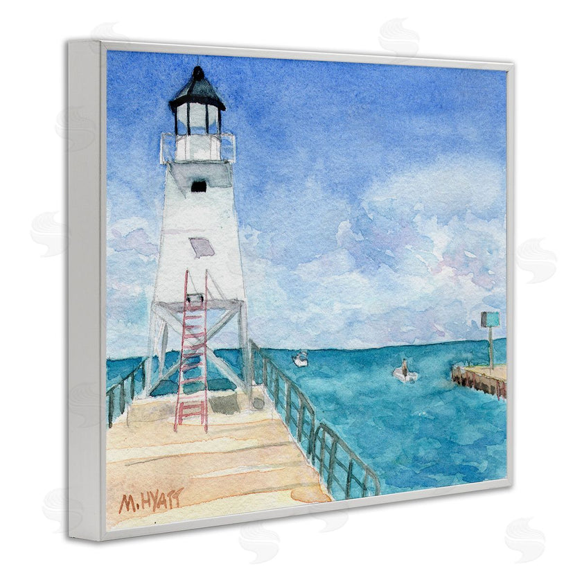 Melissa Hyatt | Boardwalk Leading to Lighthouse Seaside Landscape