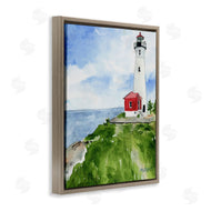Melissa Hyatt | Beach Cliff Lighthouse Ocean Overlook Landscape