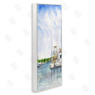 Melissa Hyatt | Boats at Dock Summer Lakeside Landscape