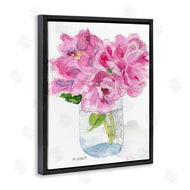 Melissa Hyatt | Pink Peonies in Classic Canning Jar