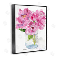 Melissa Hyatt | Pink Peonies in Classic Canning Jar