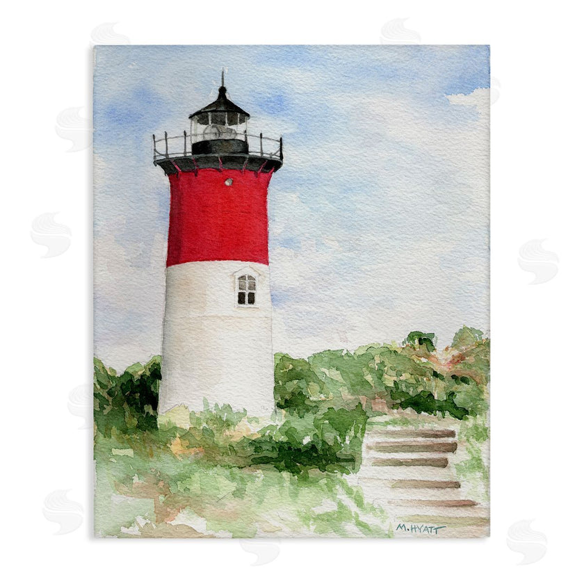 Melissa Hyatt | Stairs Leading to Nauset Lighthouse Green Cliffside